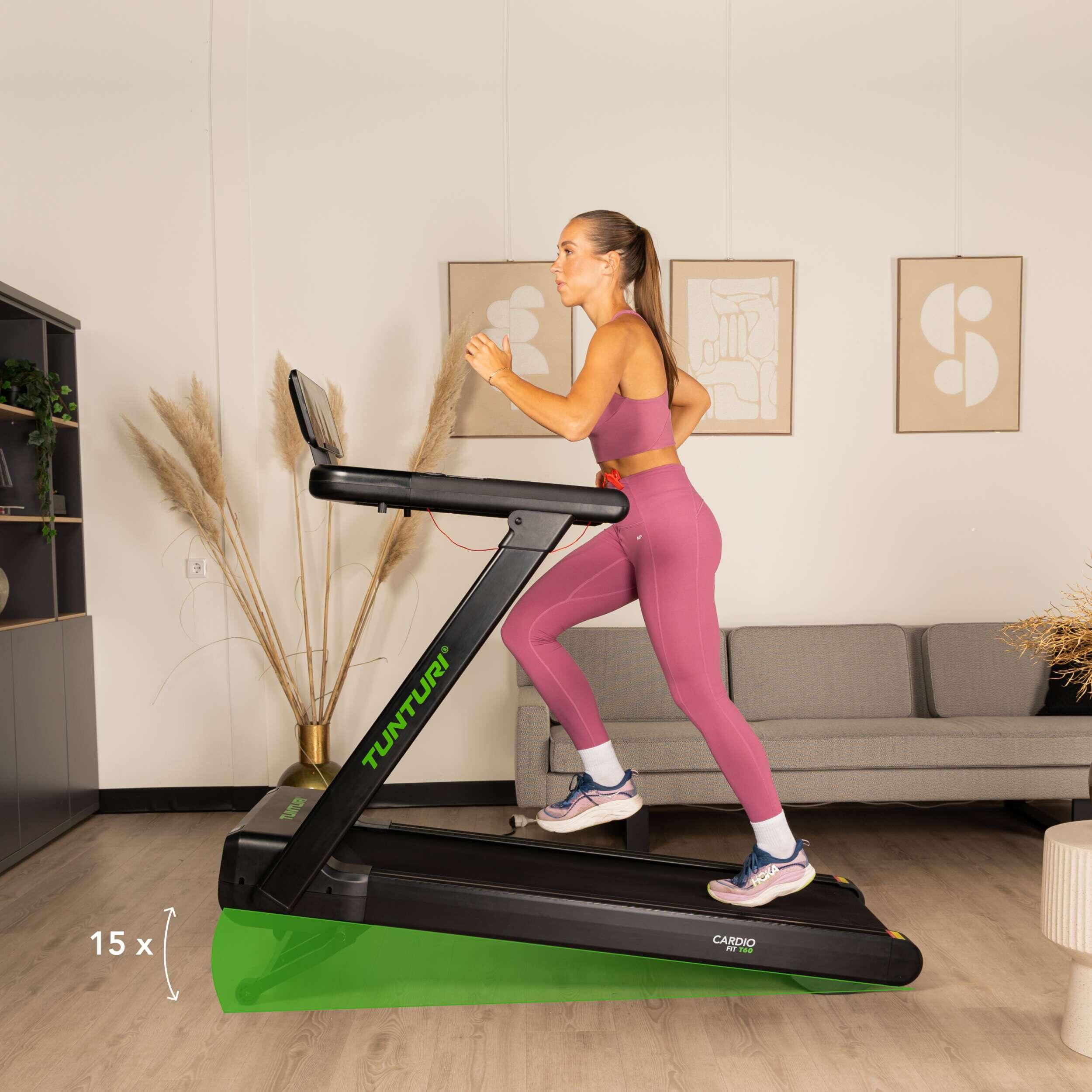 Loopband voor thuis - Walking Pad - Opvouwbaar - Bluetooth - Cardio Fit T60 6/8