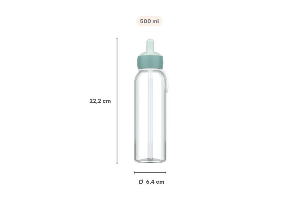 Mepal Campus 500 ml Wasserflasche Flip-Up - Cool blue 3/6