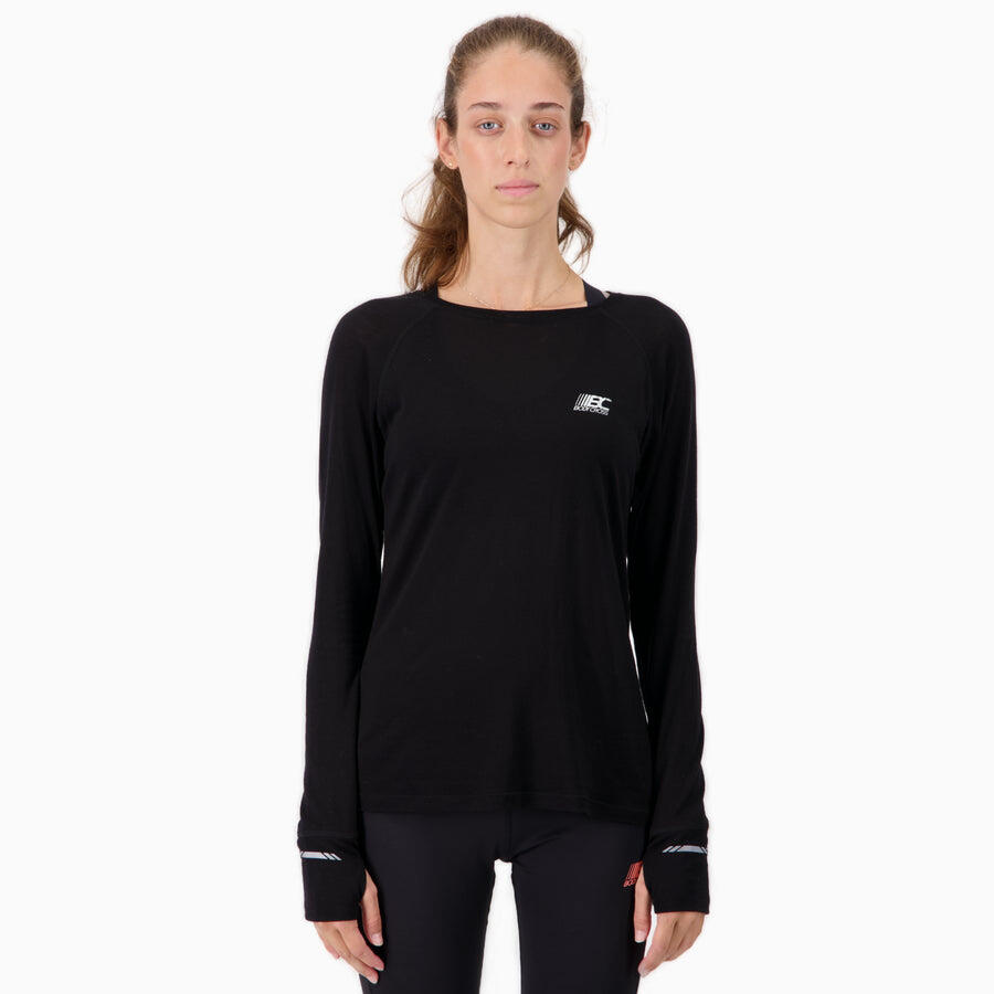 T-shirt Thermique De Sport Femme, Taille M, Noir Et Violet, Neuf Sans étiquette