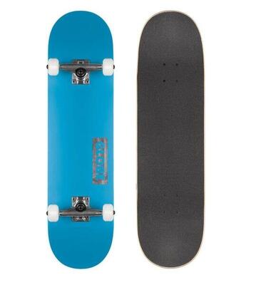 Globe goodstock skateboard neon blue 8.375