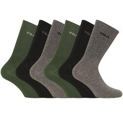 Lot de 6 Paires de tennis homme en viscose de bambou FU5513