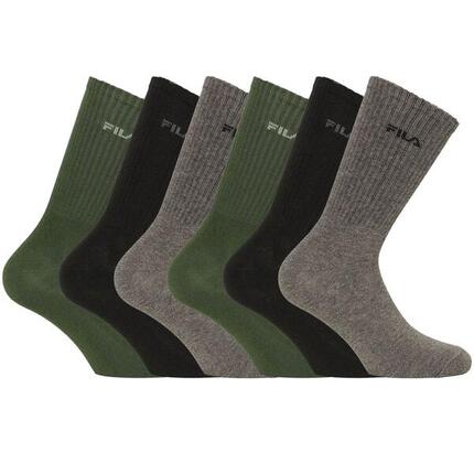 Lot de 6 Paires de tennis homme en viscose de bambou FU5513