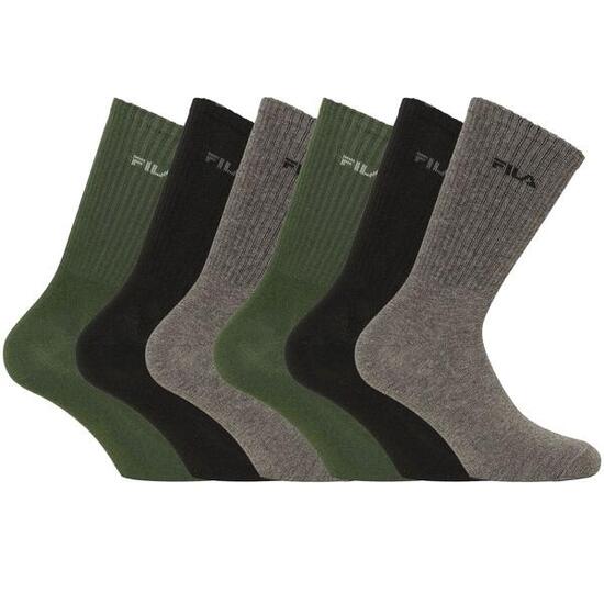 Lot de 6 Paires de tennis homme en viscose de bambou FU5513