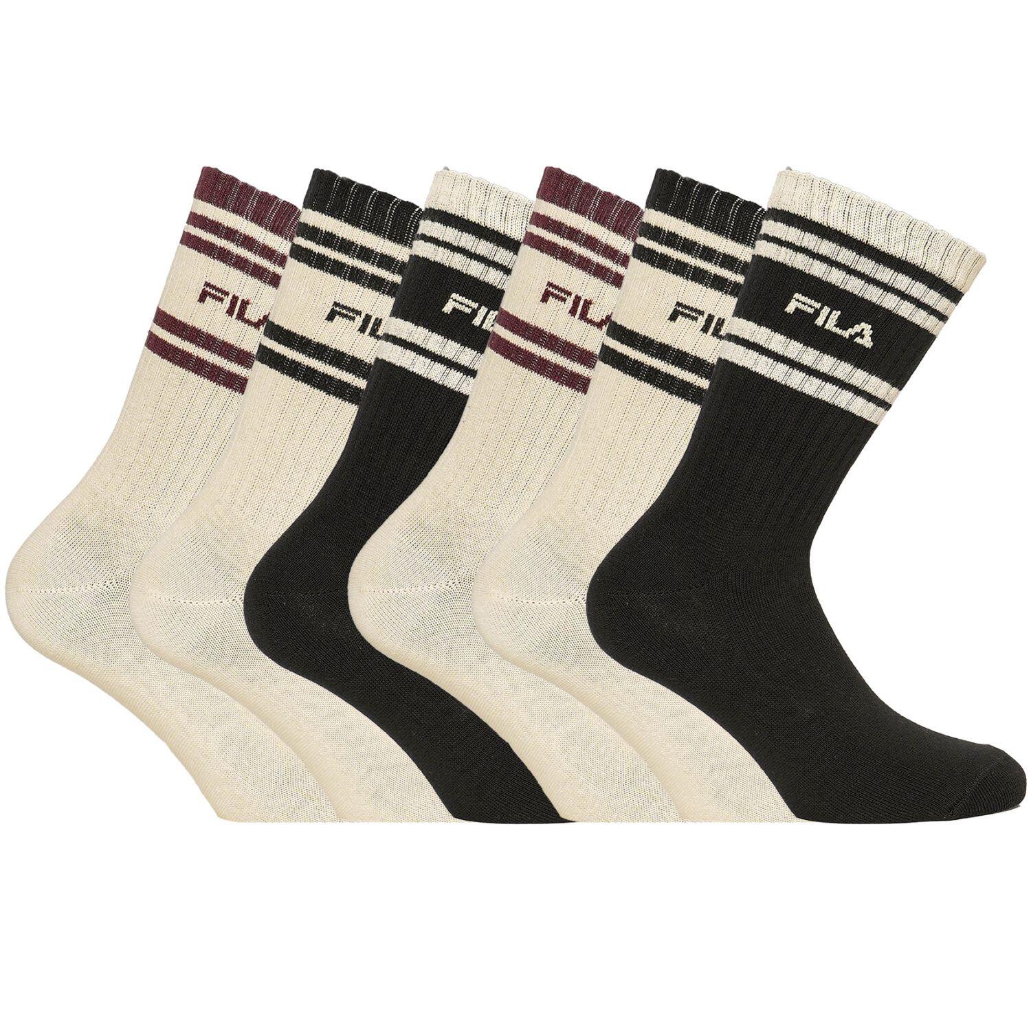 Fila - Lot De 6 Paires De Tennis Homme Lifestyle Fu5366 - Chaussettes - Multicolore - 43/46 - Decathlon