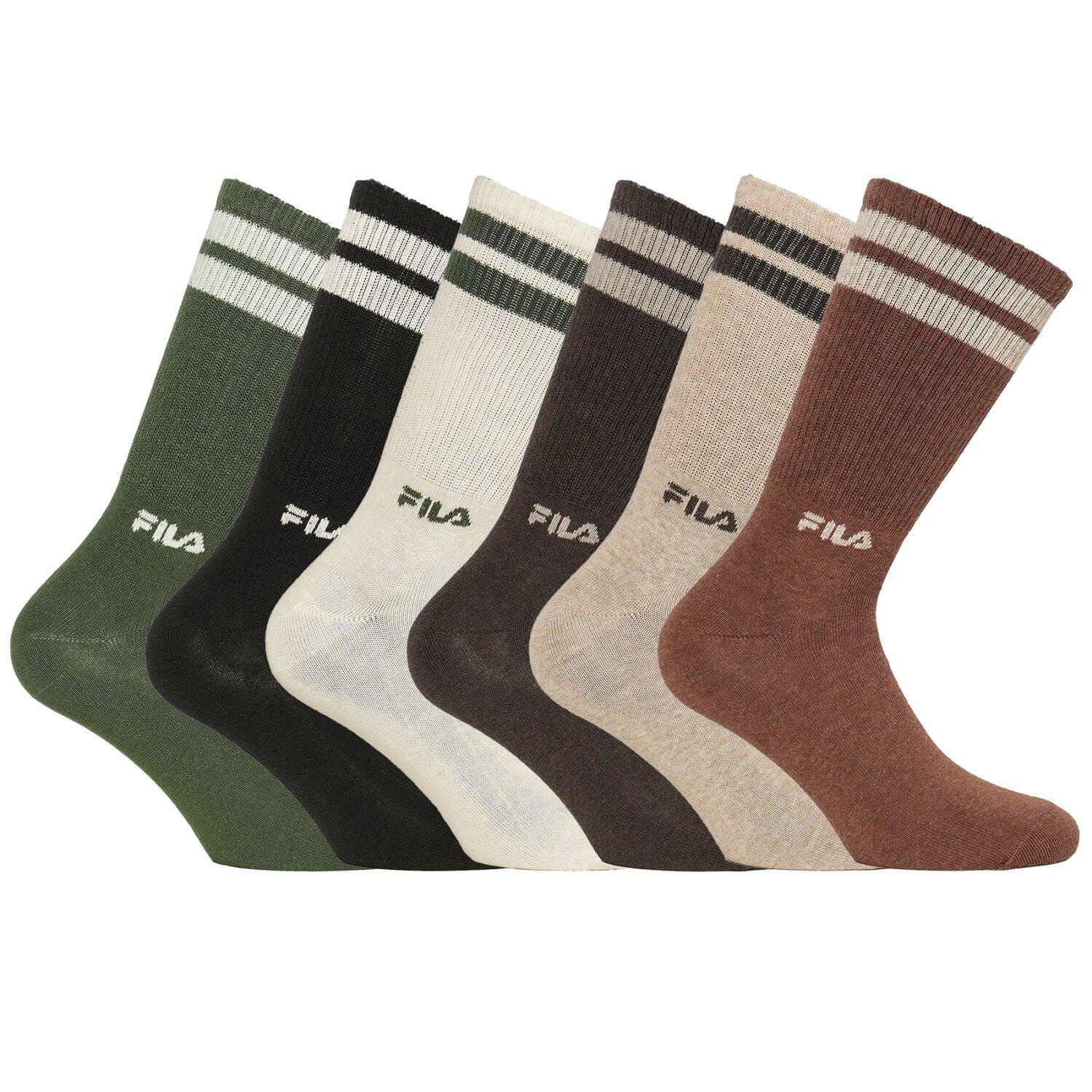 Fila - Lot De 6 Paires De Tennis Homme Lifestyle Fu5371 - Chaussettes - Multicolore - 39/42 - Decathlon