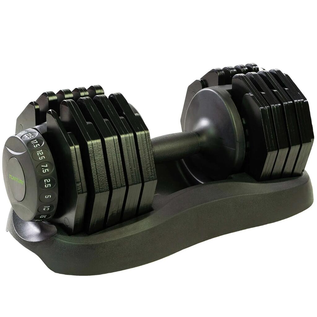 Single adjustable Dumbbell - Selector dumbbell - 2.5kg to 25kg