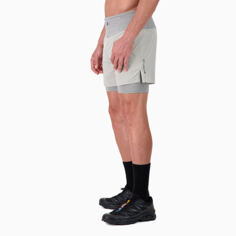 Short 2 en 1 Homme Trail-Running PERFORMANCE MAX 3/7