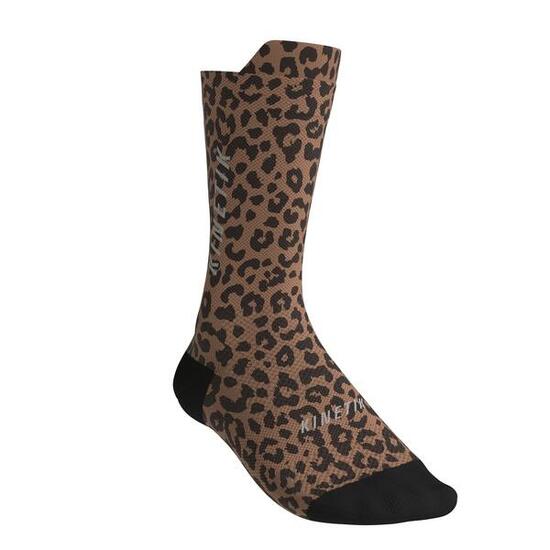 CHAUSSETTE DE TRAIL RUNNING FULLKROSS LEOPARD TIRAMISU