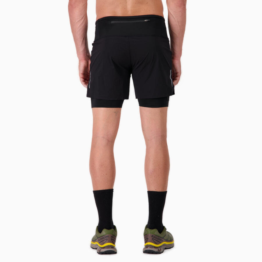 Short 2 in 1 Uomo Trail-Running PERFORMANCE MAX 5/7