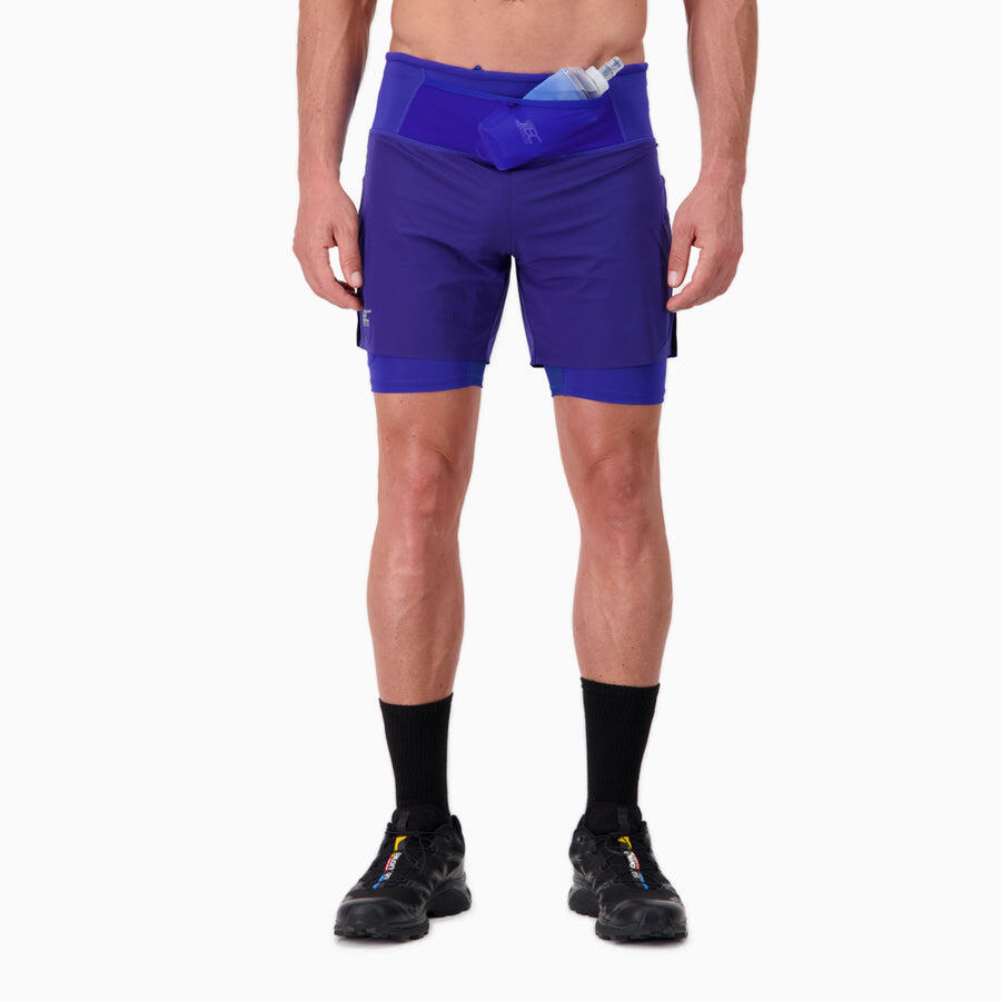 Bodycross - Short 2 En 1 Homme Trail-running Performance Max - Short - Bleu - 42 M/l - Decathlon