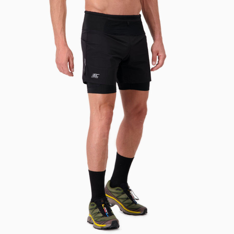 BODYCROSS Short 2 in 1 Uomo Trail-Running PERFORMANCE MAX