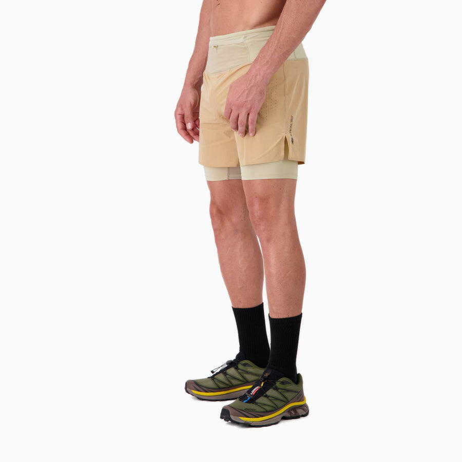 Short 2 en 1 Homme Trail-Running PERFORMANCE MAX 4/6