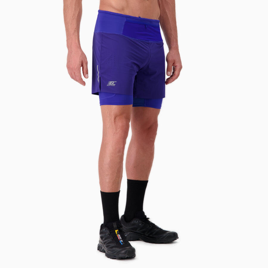 Short 2 in 1 Herren Trail-Running PERFORMANCE MAX 6/7