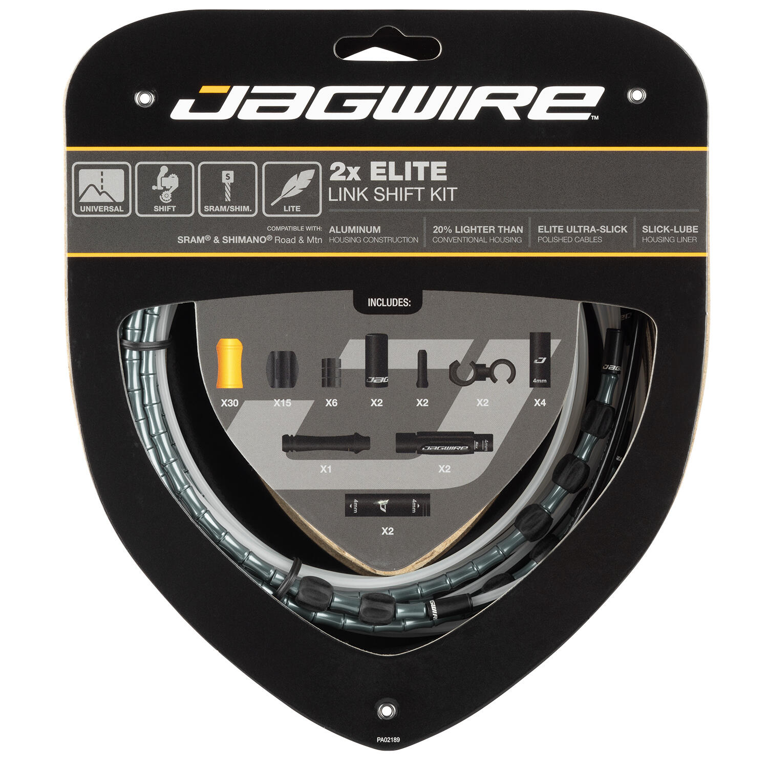 Schaltzug-Sets Jagwire Elite Link Shift (x2) 3/7