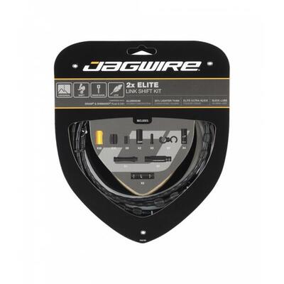 Jagwire kabels & jackets kit 2x elite link shift kit zwart