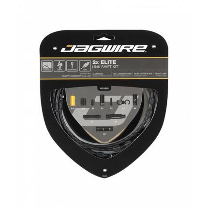 Kit Câbles et Gaines pour Dérailleurs Jagwire 2x Elite Link Shift Kit Noir