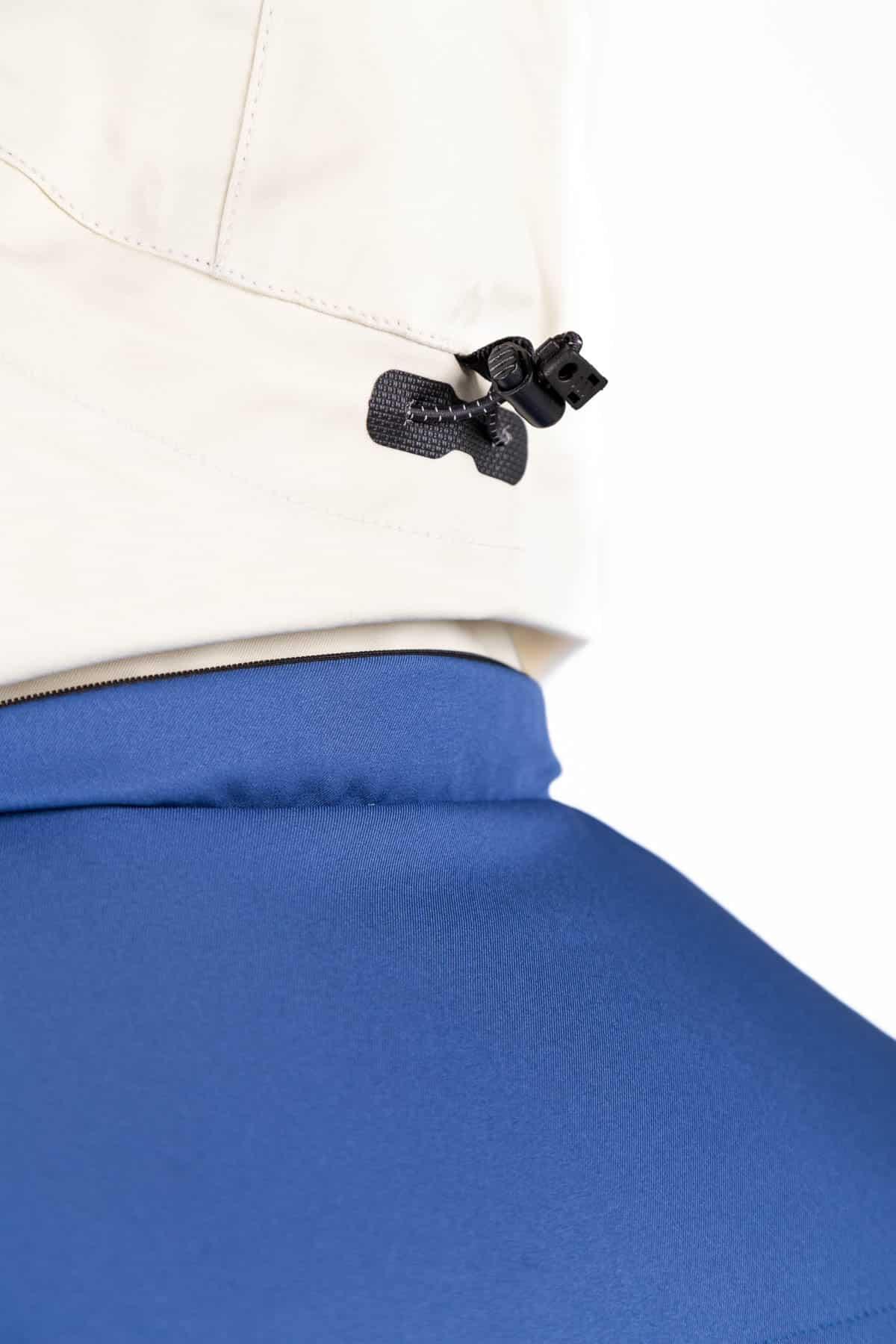 Chaqueta de Montaña Impermeable y Cortaviento Aspen Hombre Azul-Beige 4/5