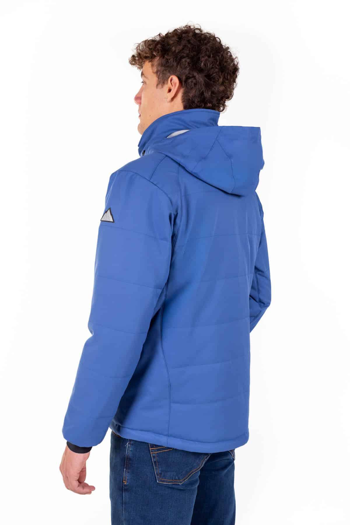 Chaqueta de Montaña Impermeable y Cortaviento Aspen Hombre Azul 2/5