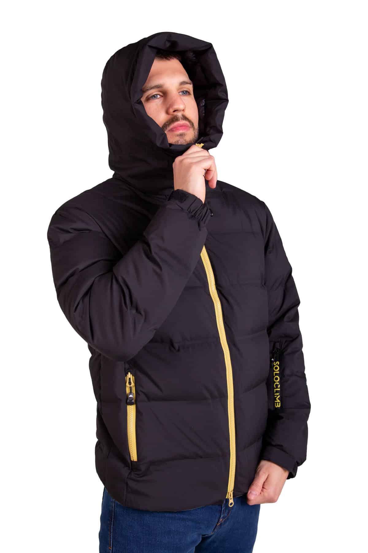 Casaco De Penas Wendigo para Homem Térmica e Impermeável Preto-Dourado 4/4