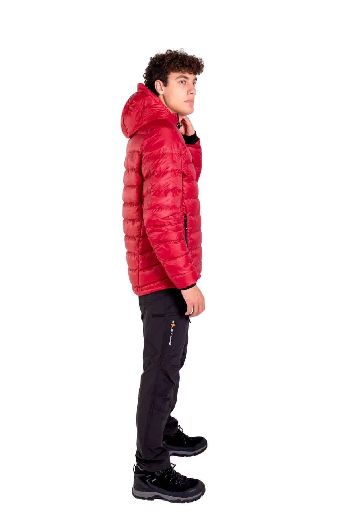 Casaco De Penas Khumbu Lite Trekking Homem Térmica Vermelho 4/4