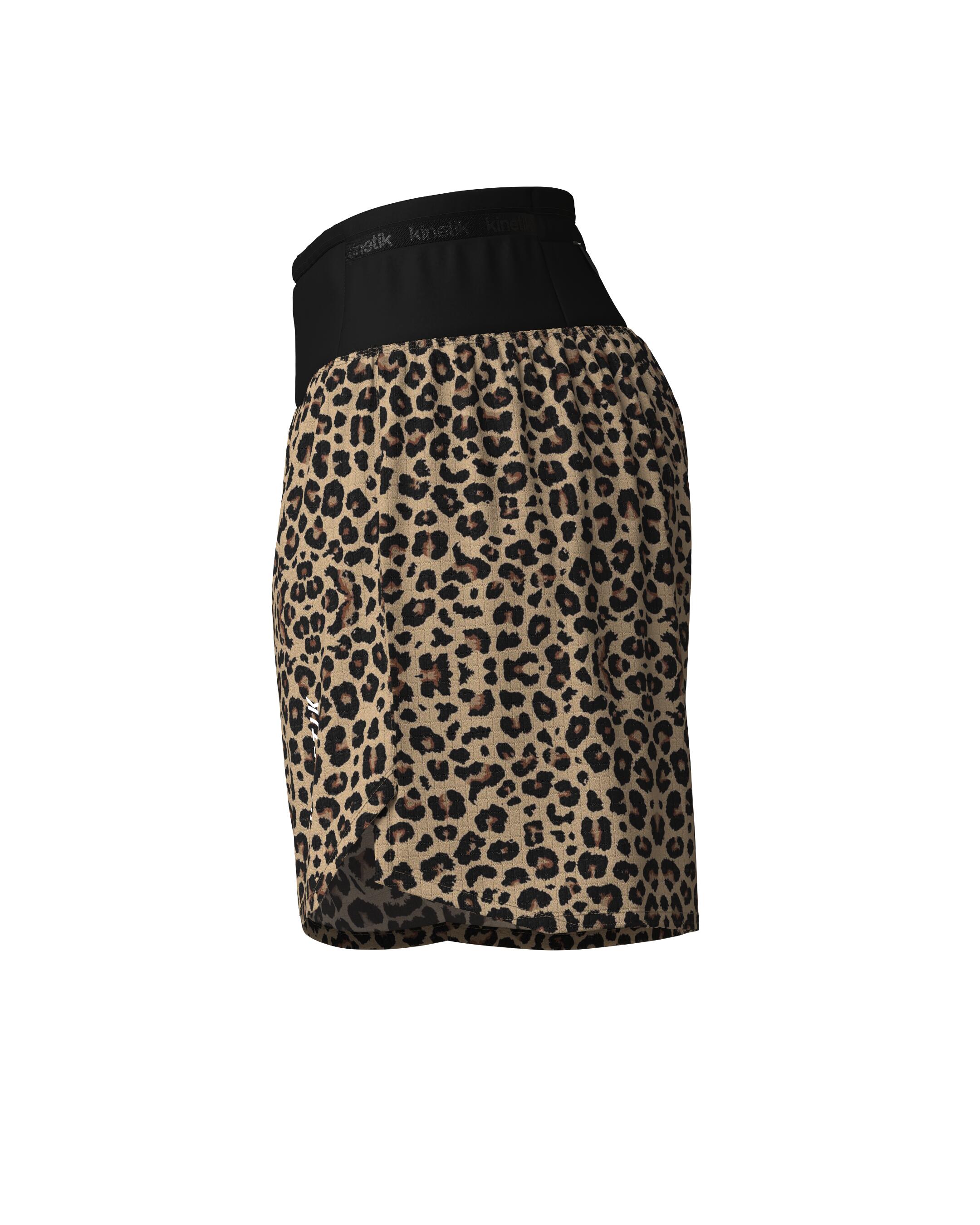 SHORT DE TRAIL RUNNING AEROK 5 LEOPARD 4/7