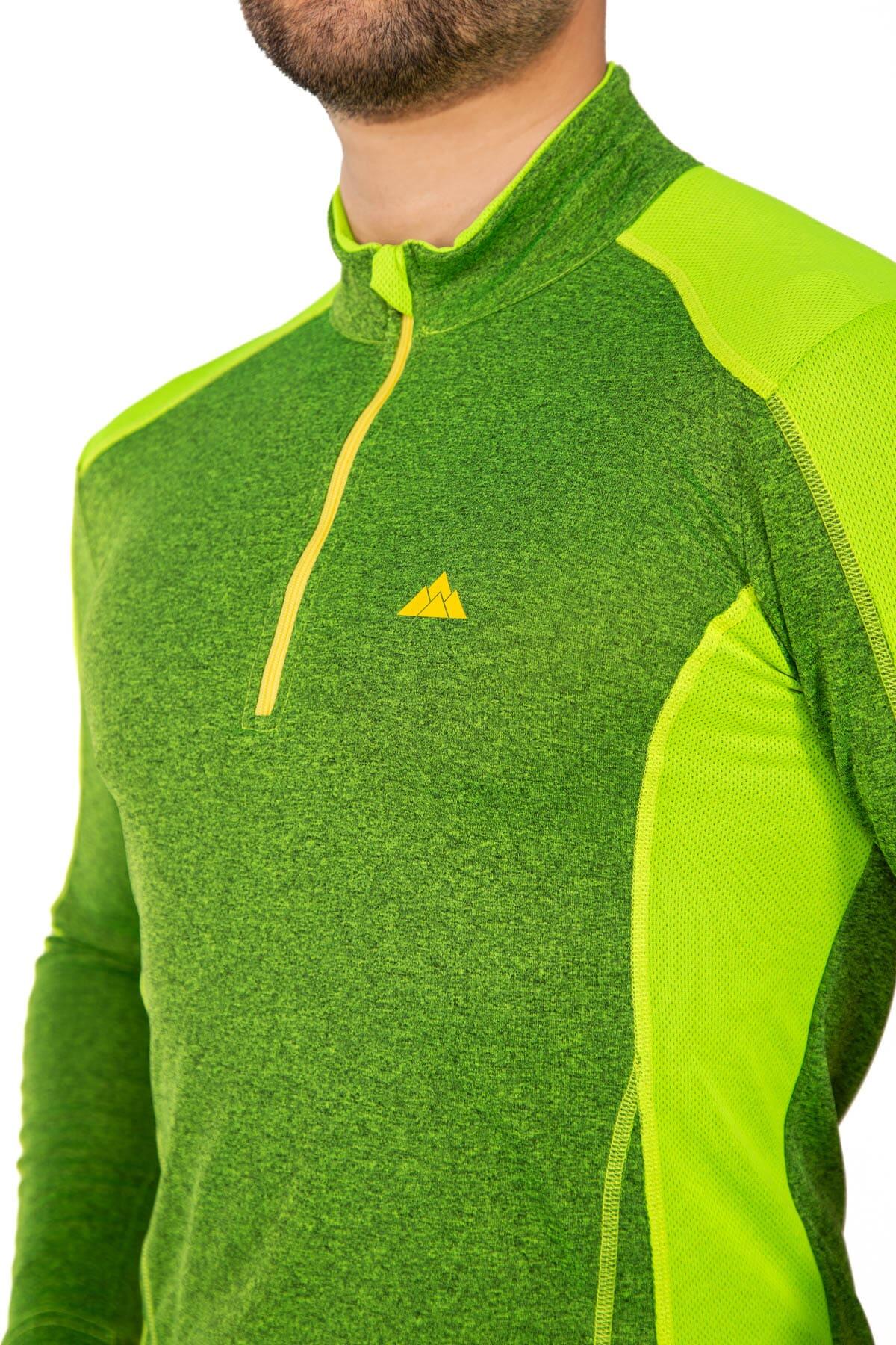 Camiseta Técnica Escalada y Trekking Transpirable Calanques Hombre Amarillo 2/5