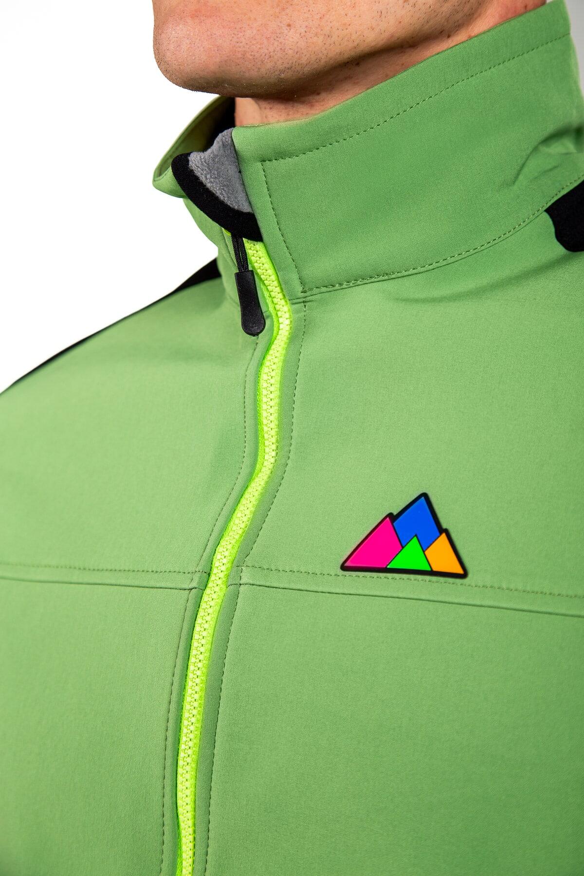 Chaleco Cortaviento de Escalada y Trekking Torso Hombre Verde 4/6