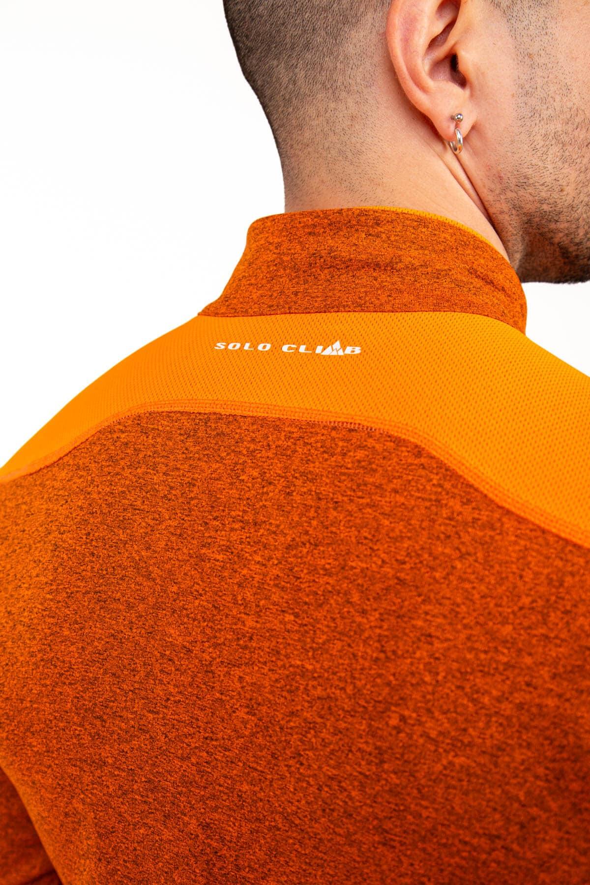 Camisola Calanques Alpinismo E Escalada Homen Leve Transpirável Laranja 4/5