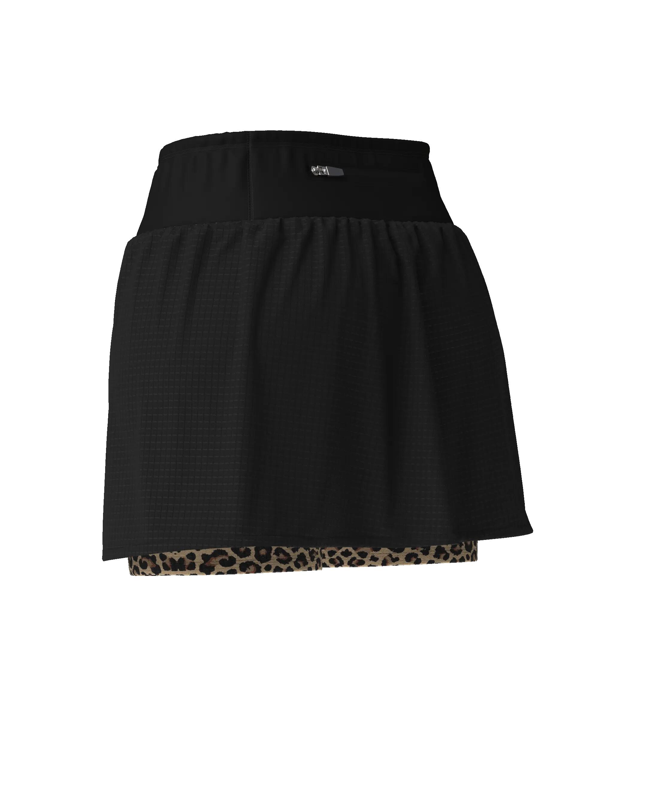 SHORT JUPE DE TRAIL RUNNING AEROK SKIRT LEOPARD 5/7