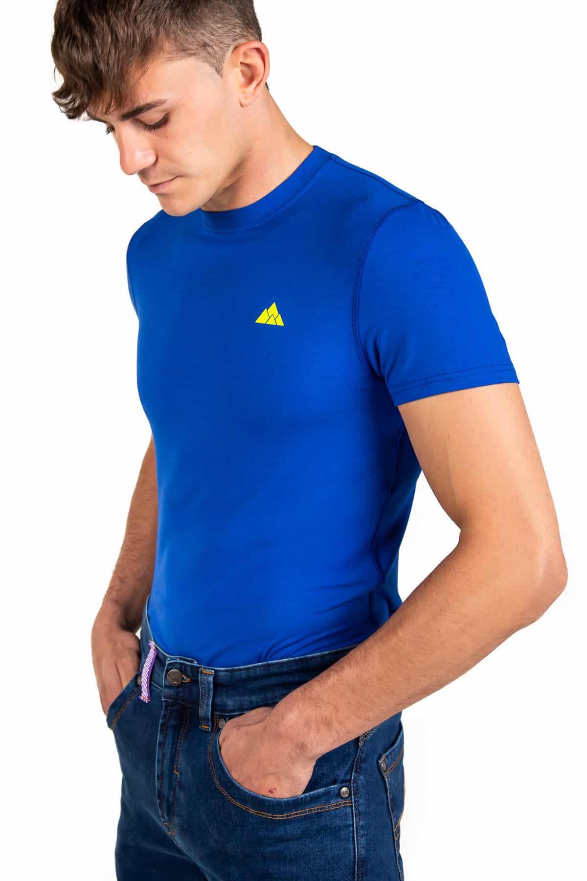 Camisola Skin Fresh Alpinismo E Escalada unissex Leve Transpirável Azul Escuro 2/4