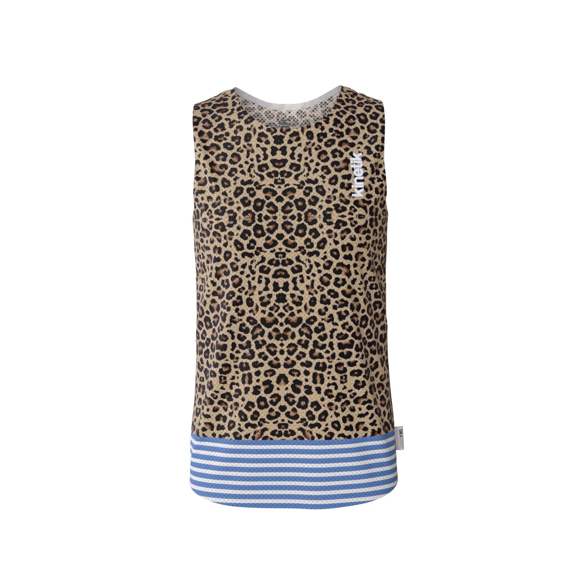 MAILLOT SANS MANCHES DE TRAIL RUNNING MAVRIK SL AR.90 LEOPARD X MARINIERE 3/7