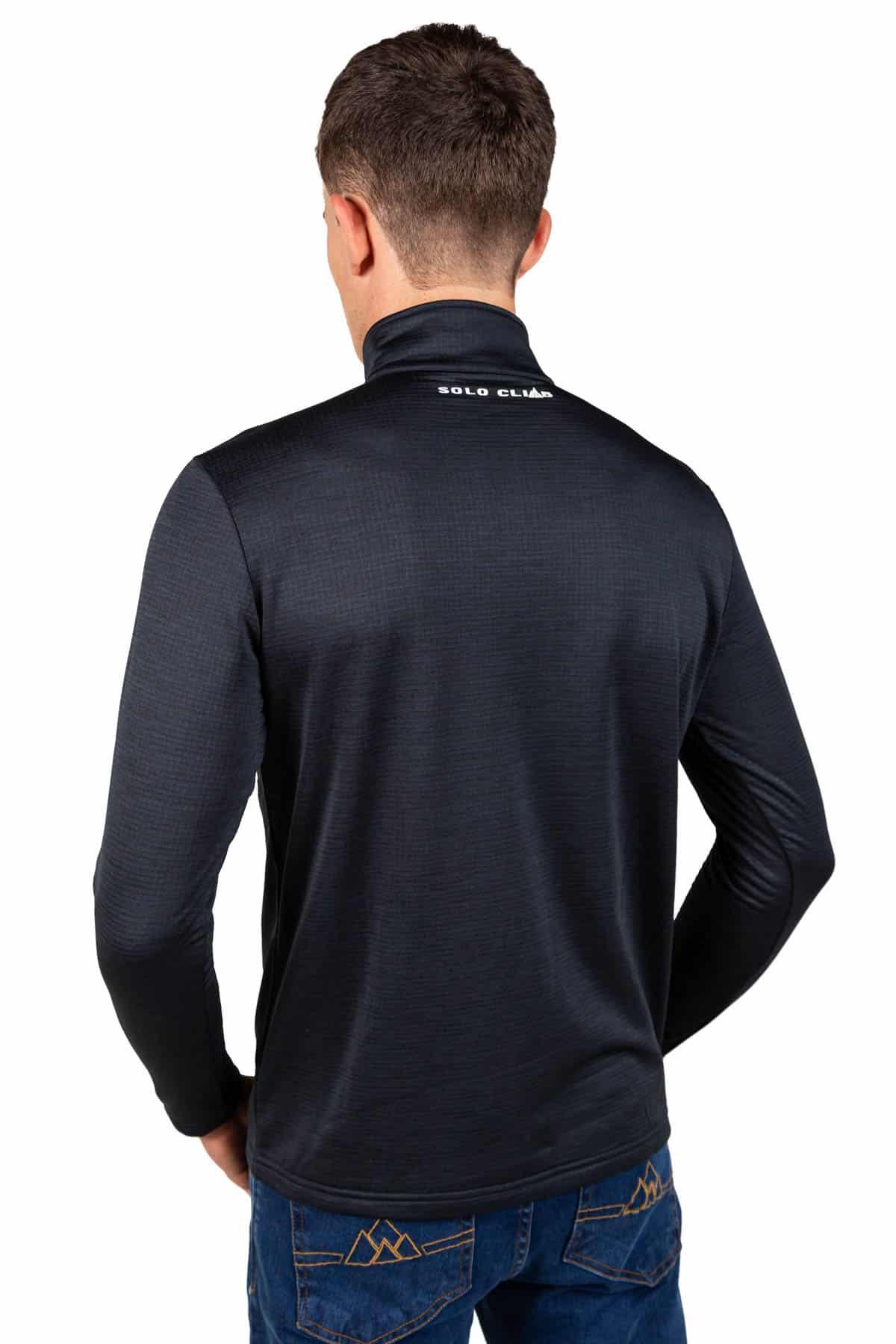 Forro Polar Transpirable de Montaña y Trekking Raptor Black Hombre Azul 2/5