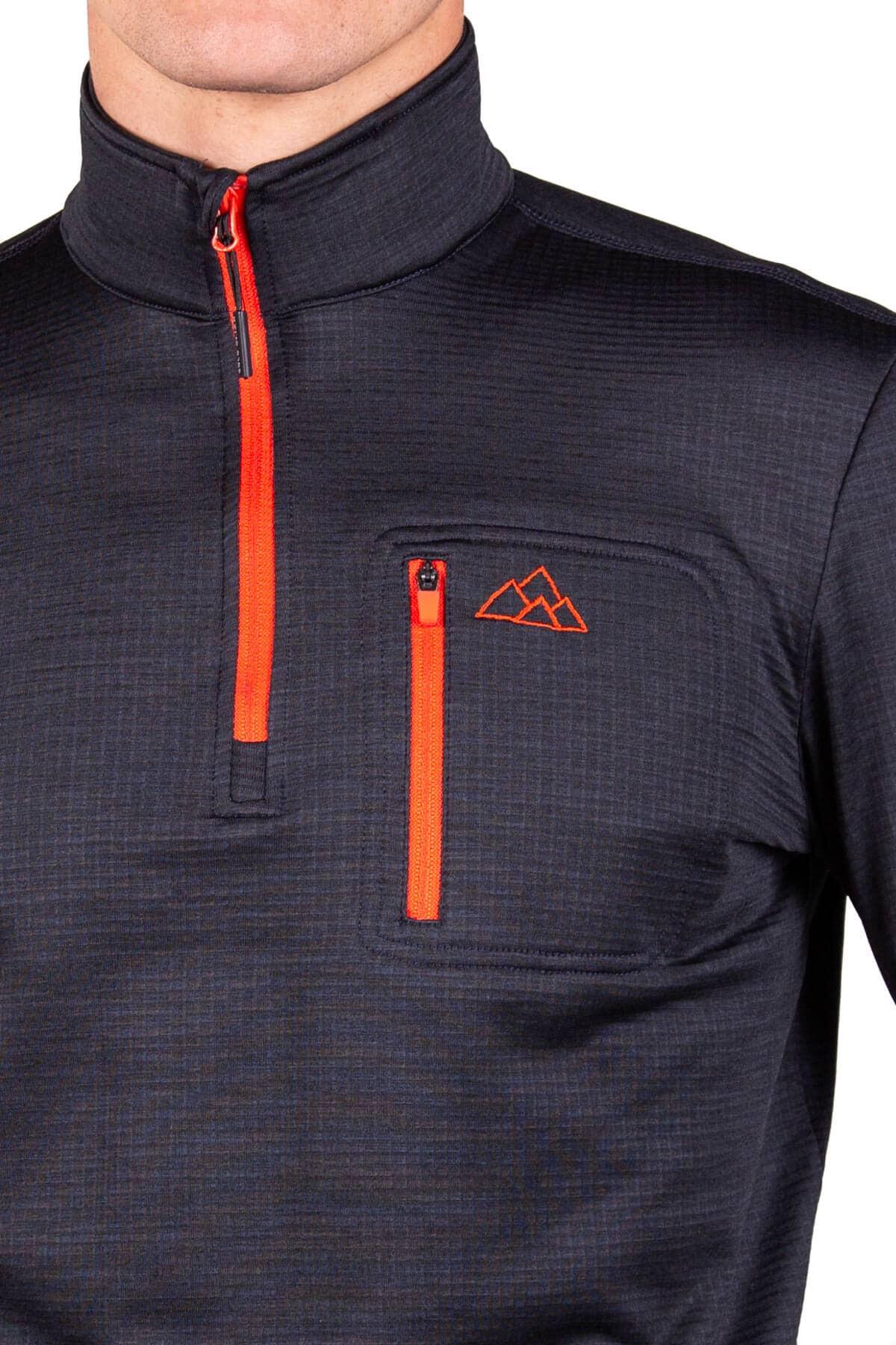 Forro Polar Transpirable de Montaña y Trekking Raptor Black Hombre Rojo 4/5