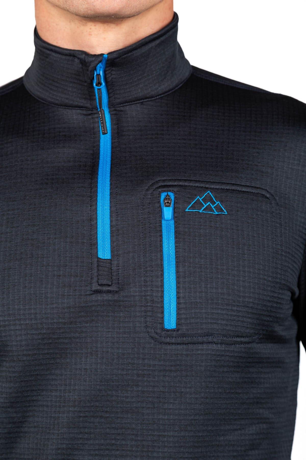 Forro Polar Transpirable de Montaña y Trekking Raptor Black Hombre Azul 4/5