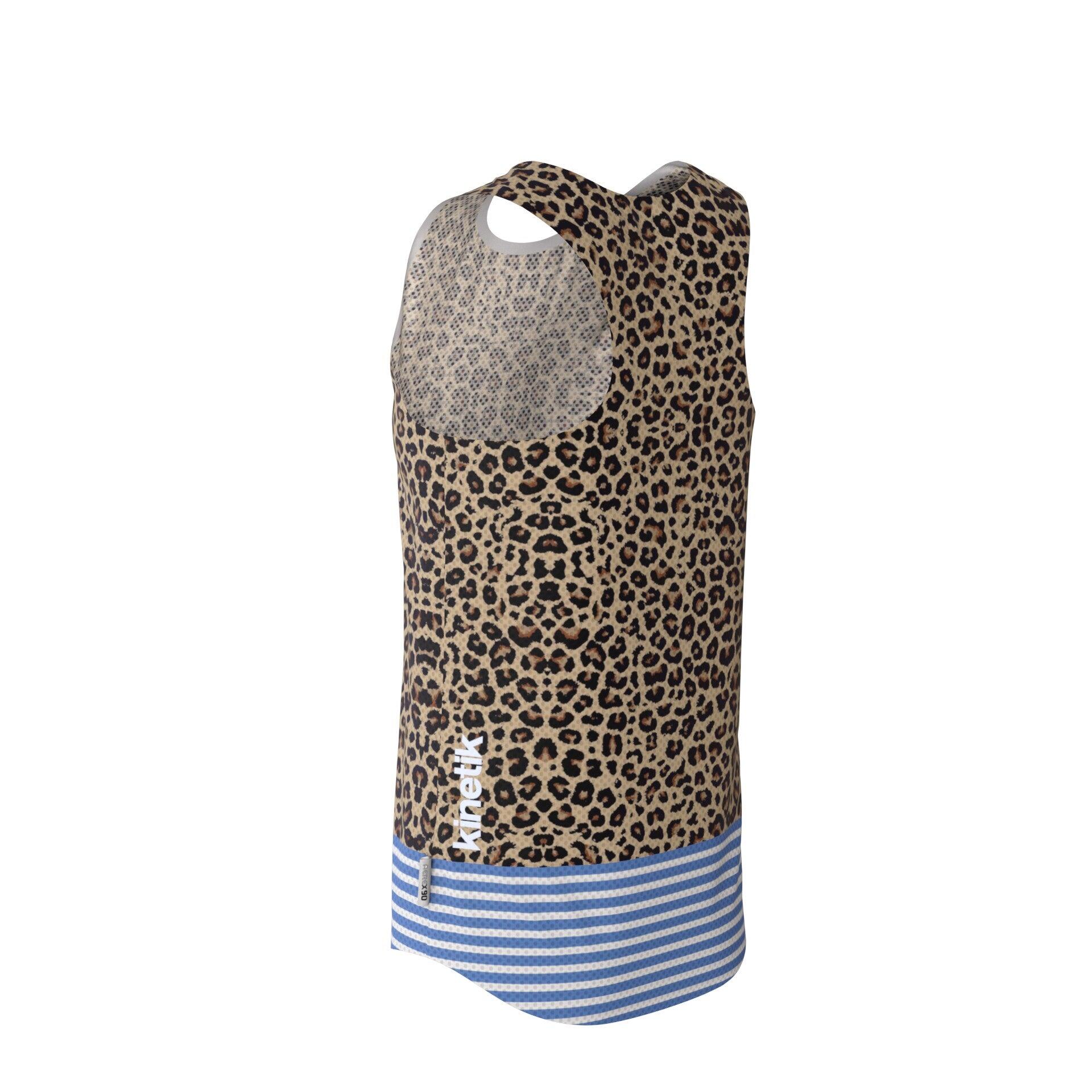 MAILLOT SANS MANCHES DE TRAIL RUNNING MAVRIK SL AR.90 LEOPARD X MARINIERE 5/7