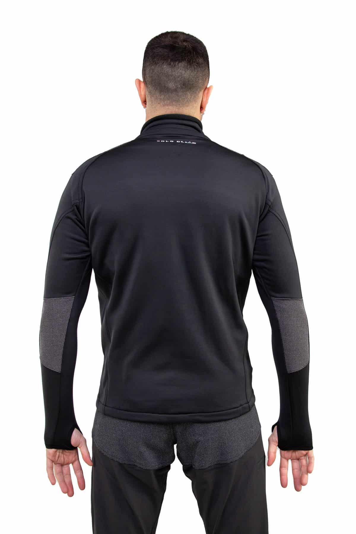 Casaco Polar Banff Alpinismo Homem Elástico Transpirável Preto-Vermelho 2/4
