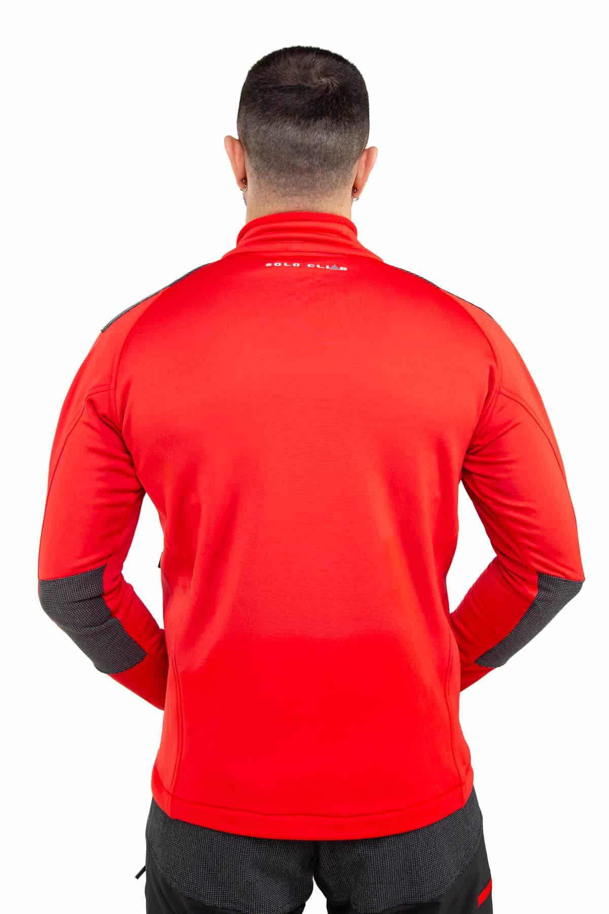 Forro Polar de Montaña Elástico y Transpirable Banff Hombre Rojo 2/4