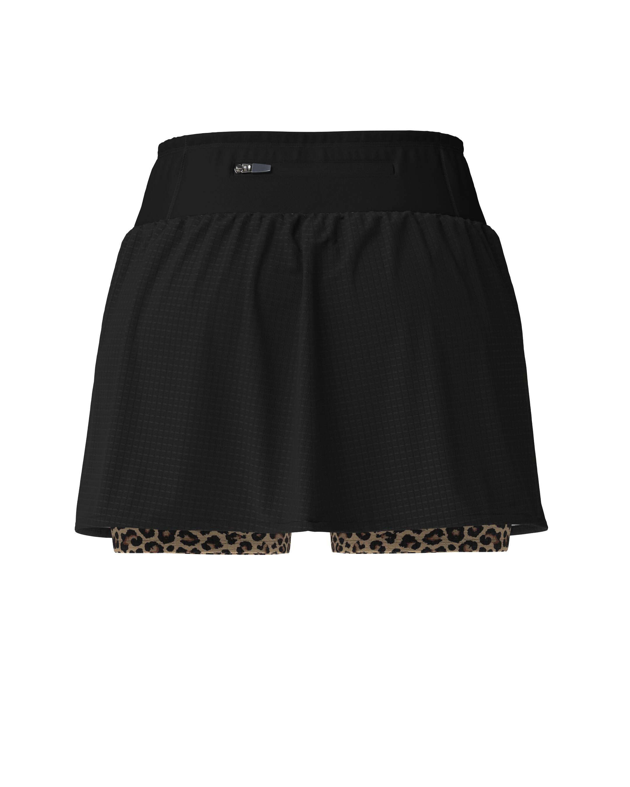 SHORT JUPE DE TRAIL RUNNING AEROK SKIRT LEOPARD 6/7