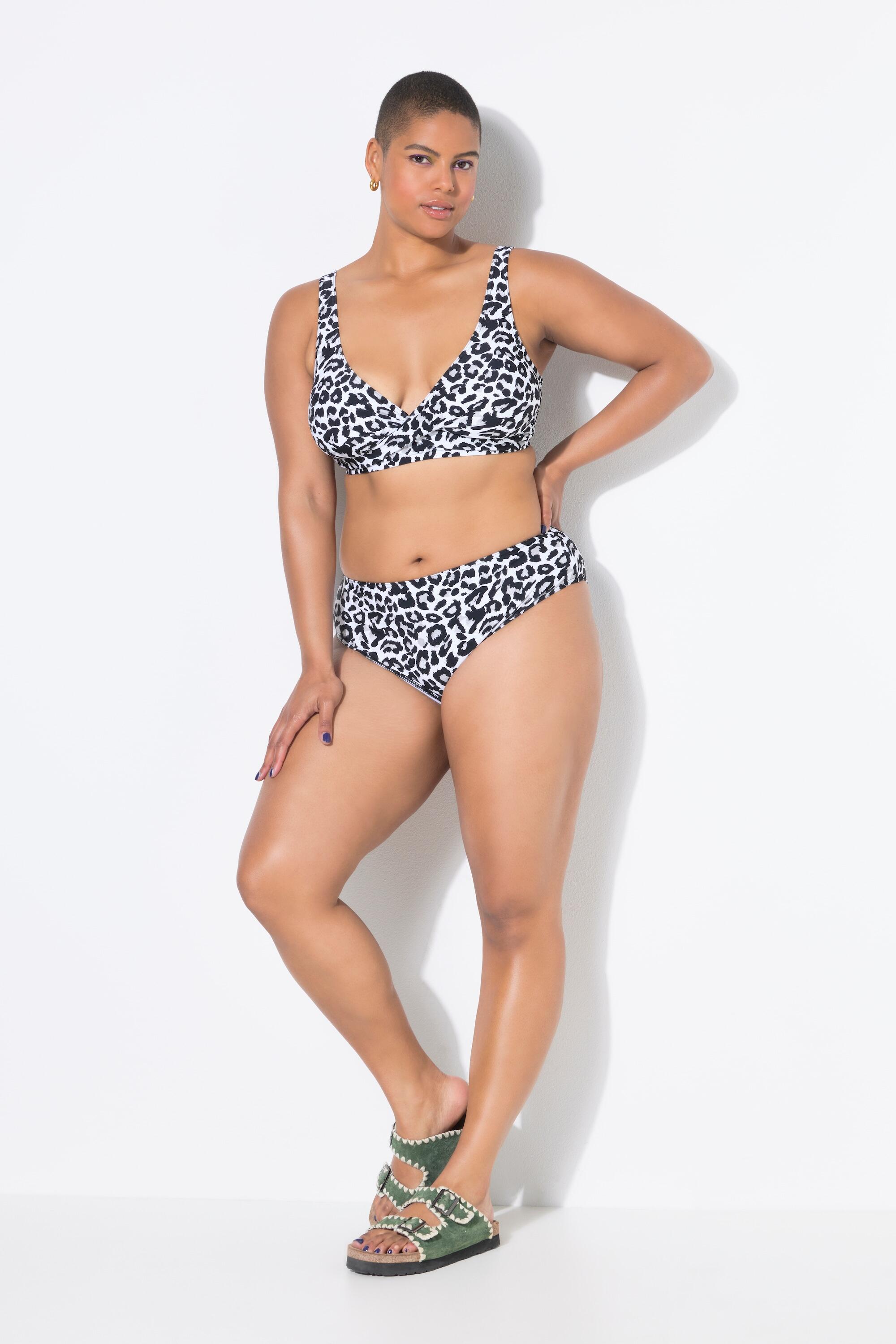 Femme Bas de bikini taille haute imprimé léopard 3/6