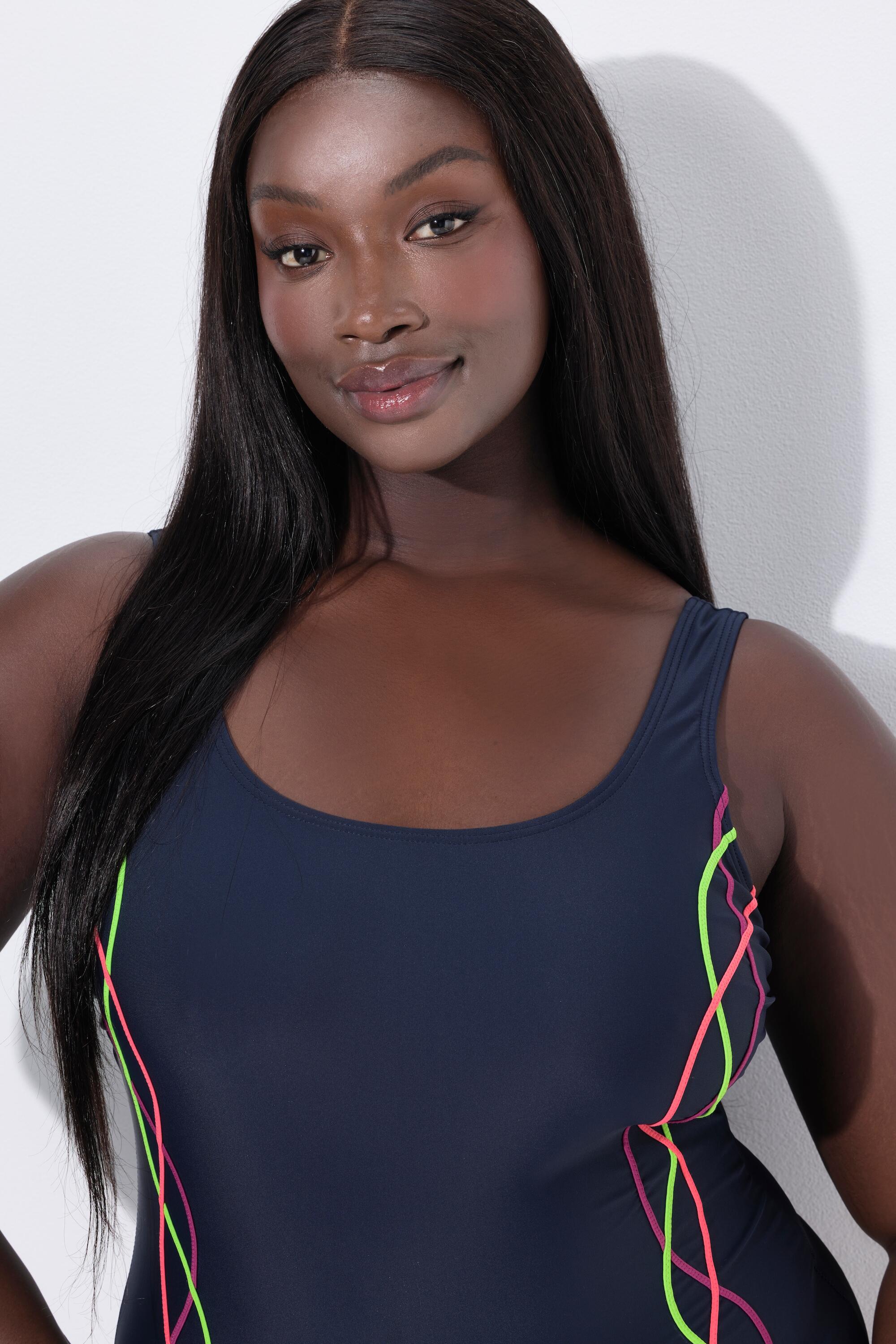 Femme Maillot de bain passepoils bande sous la poitrine doublure poitrine 3/7