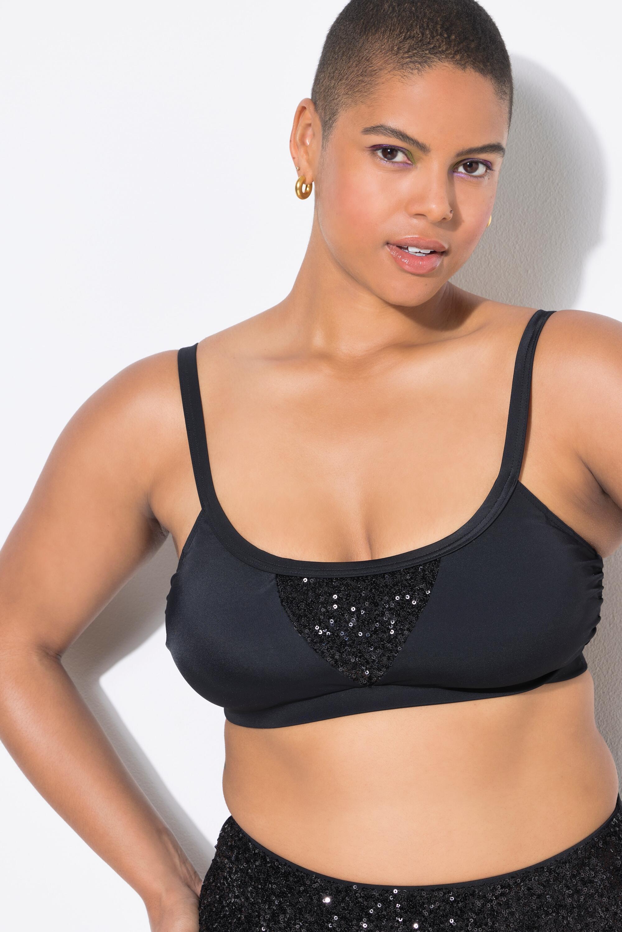 Femme Haut de bikini avec bonnets souples paillettes 5/6
