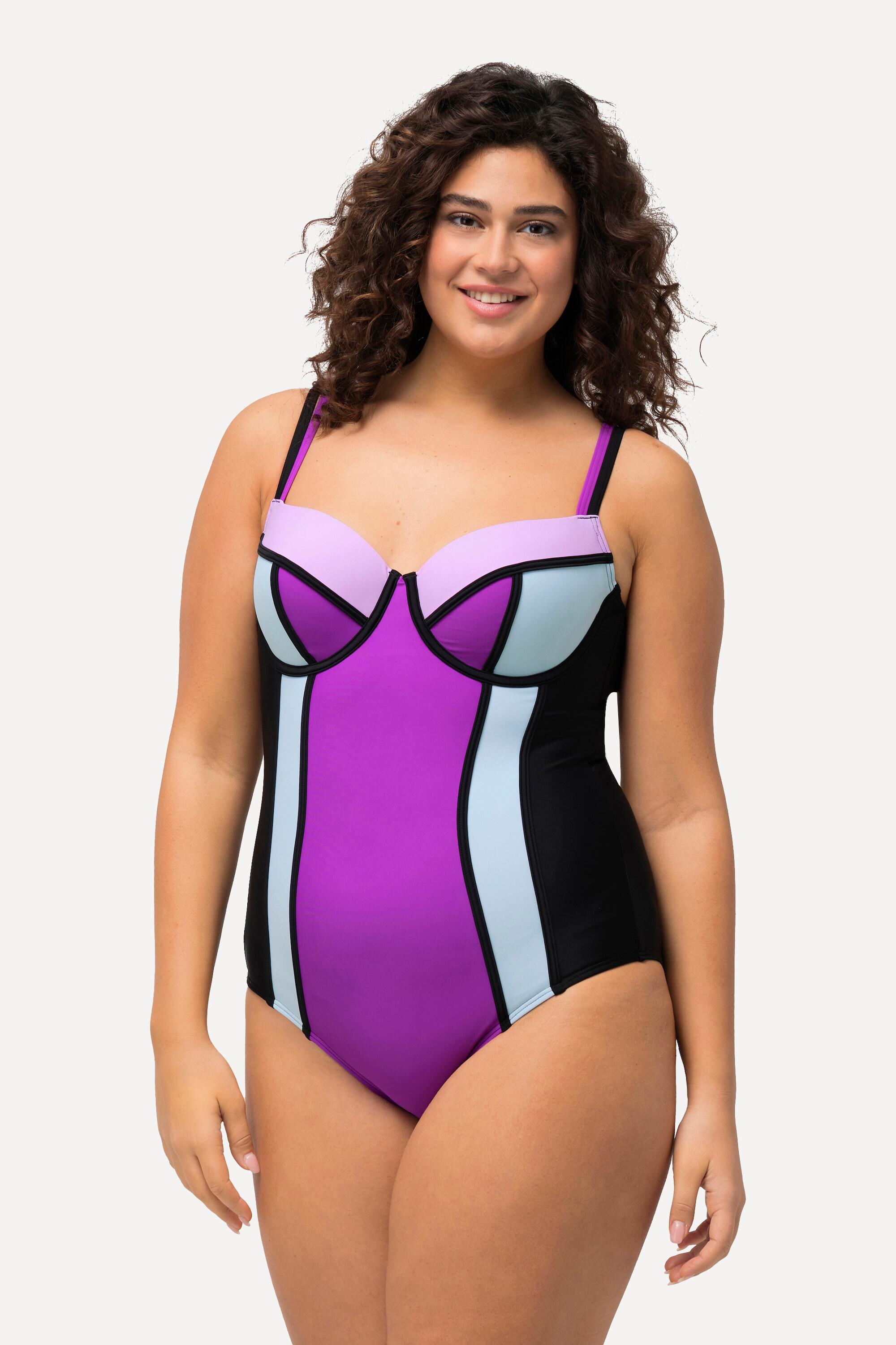 Femme Maillot de bain à bonnets souples et armatures. Bretelles 4/6
