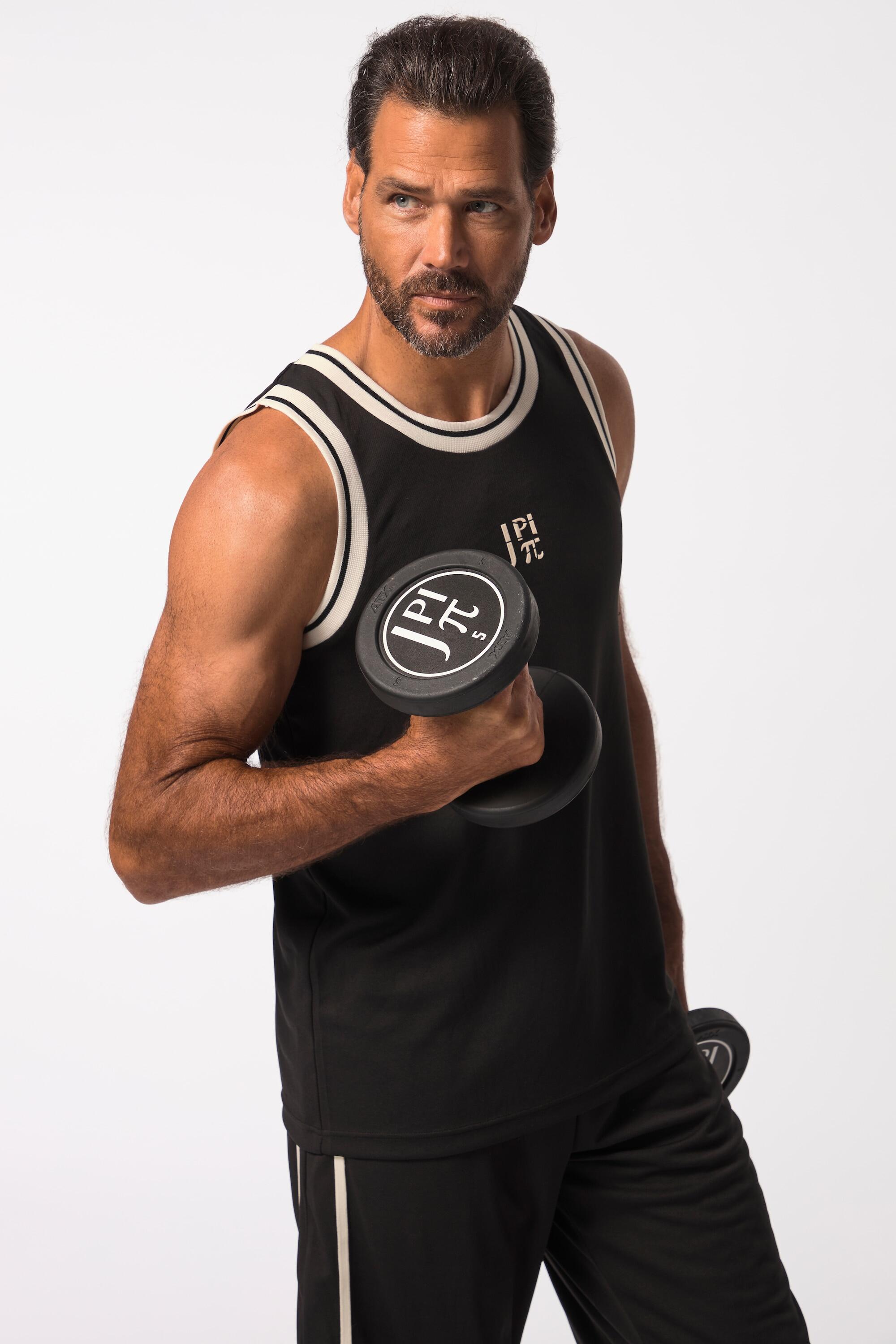 Heren Tanktop fitness borstprint ademend QuickDry 2/6