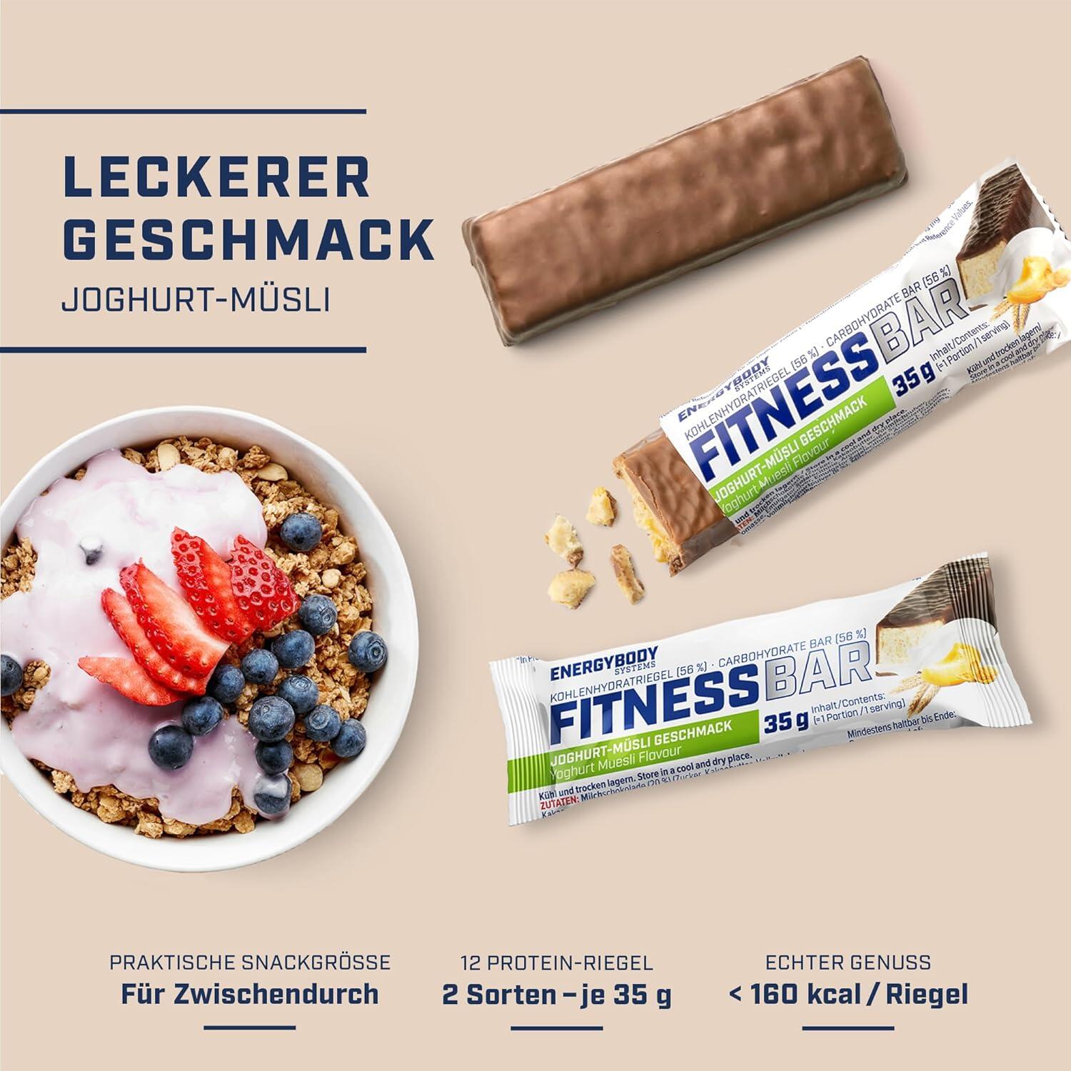 Fitness Bar Selection Box, Energieriegel, Kohlenhydrate, Eiweiß und Vitamine 3/5