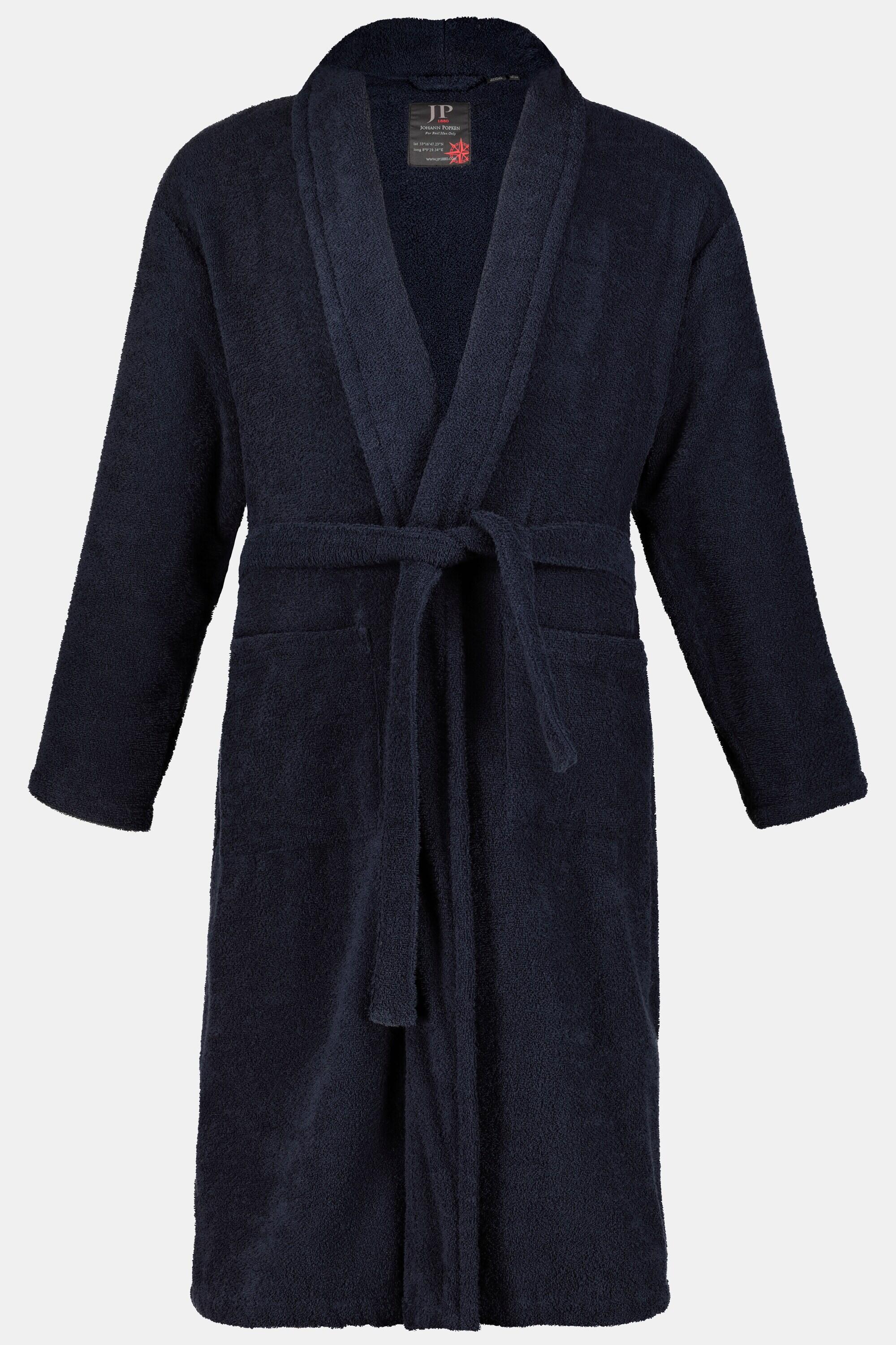 Hommes Peignoir en tissu éponge col châle collection Homewear 2/4