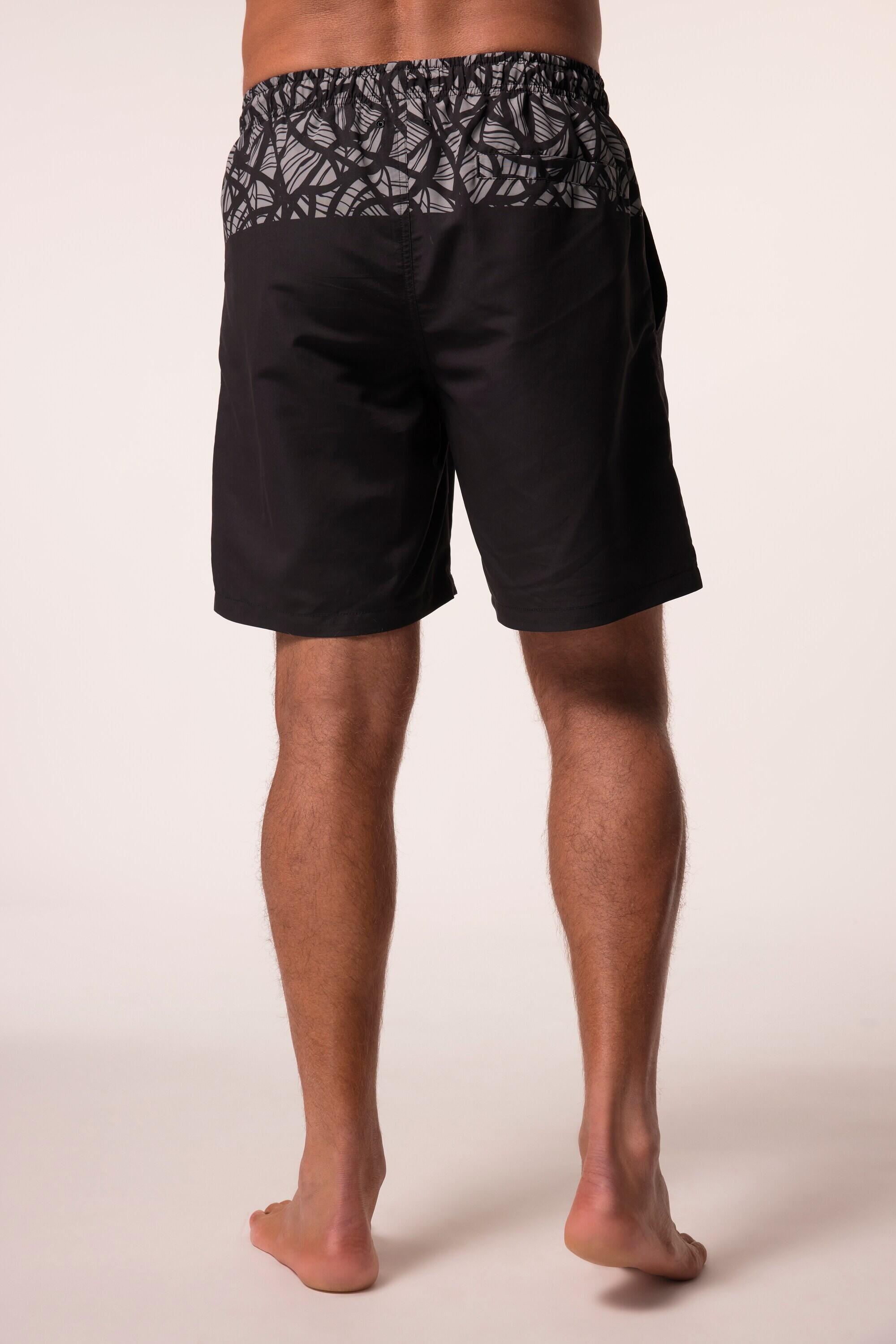 Hommes Short de bain collection Beachwear taille élastique et imprimé all-over 2/4
