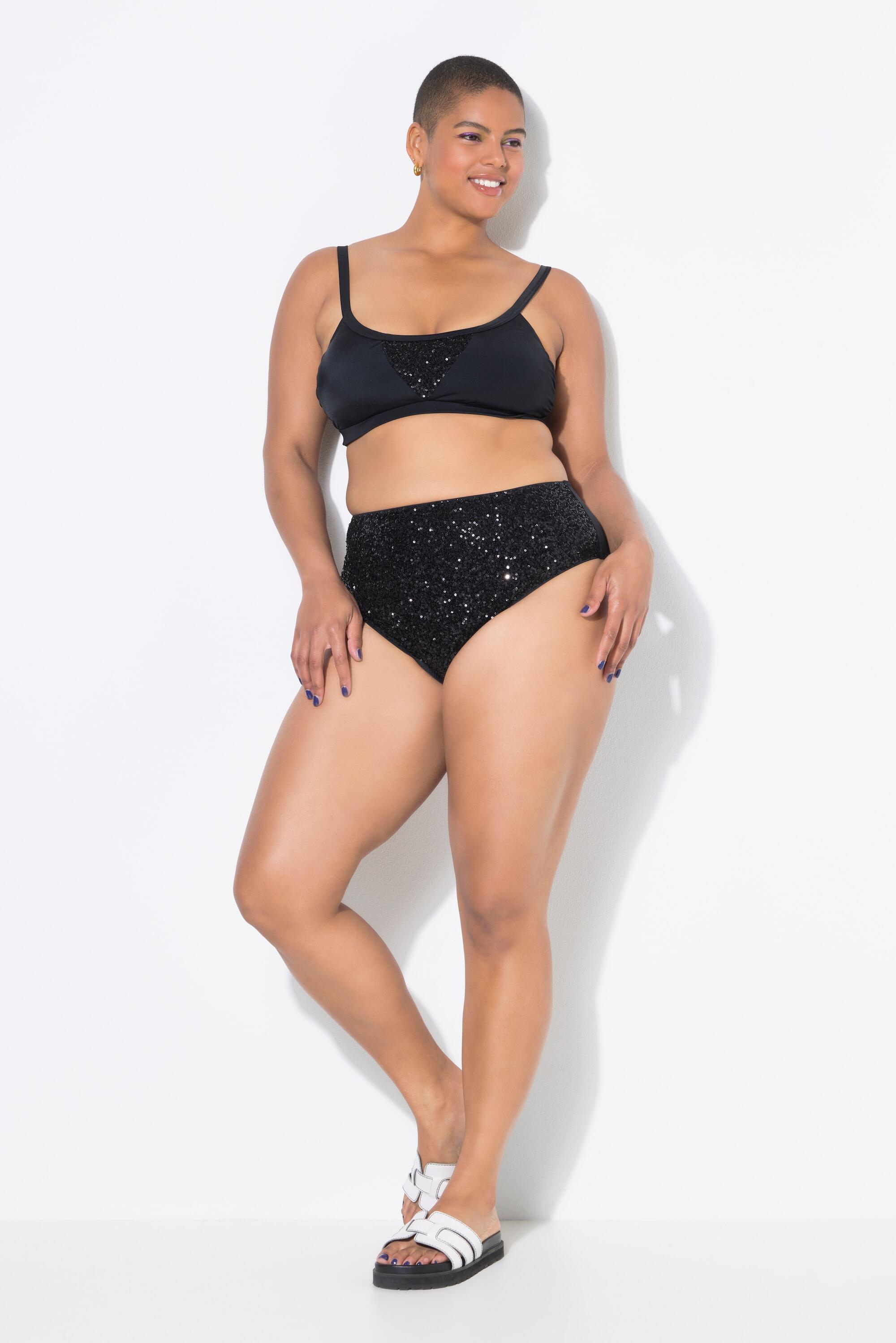 Femme Bas de bikini taille haute et paillettes 3/6