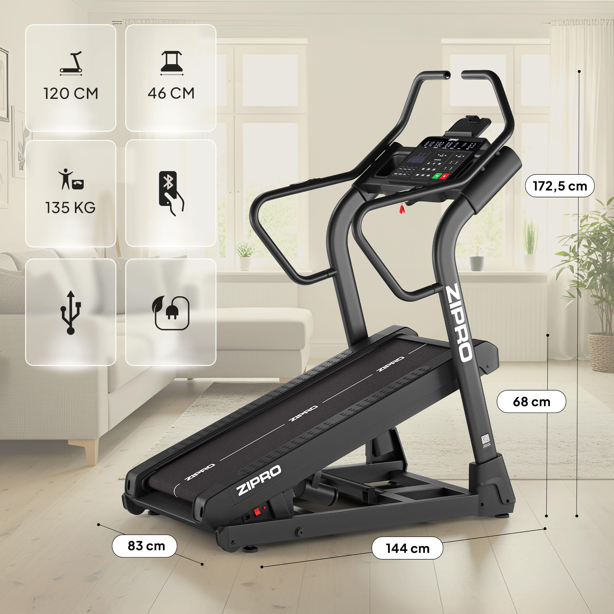 Bieżnia Treningowa Shred Wspinaczkowa z Regulowanym Kątem Nachylenia 40% 7/7