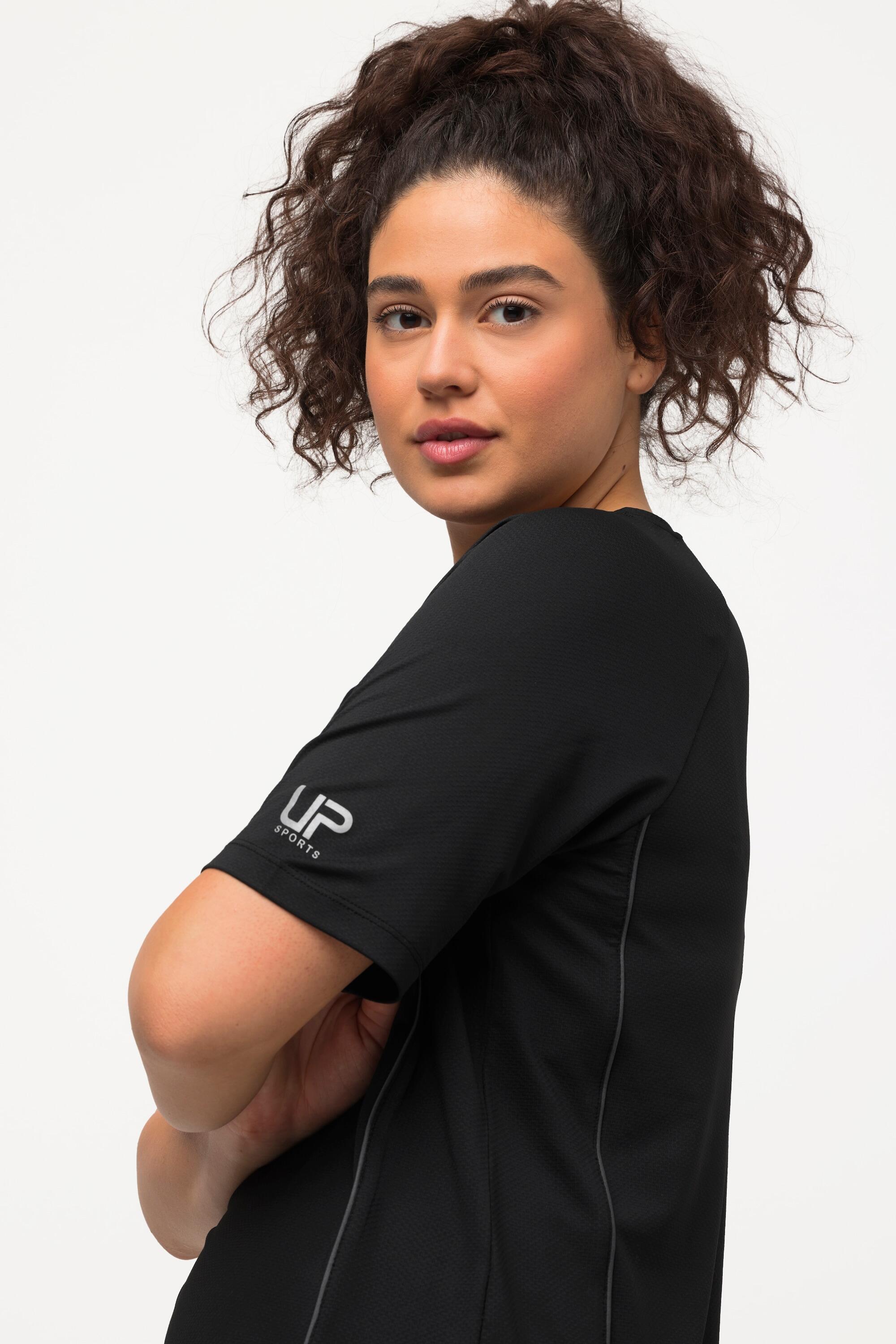 Femme T-shirt Col en V et manches courtes 3/5