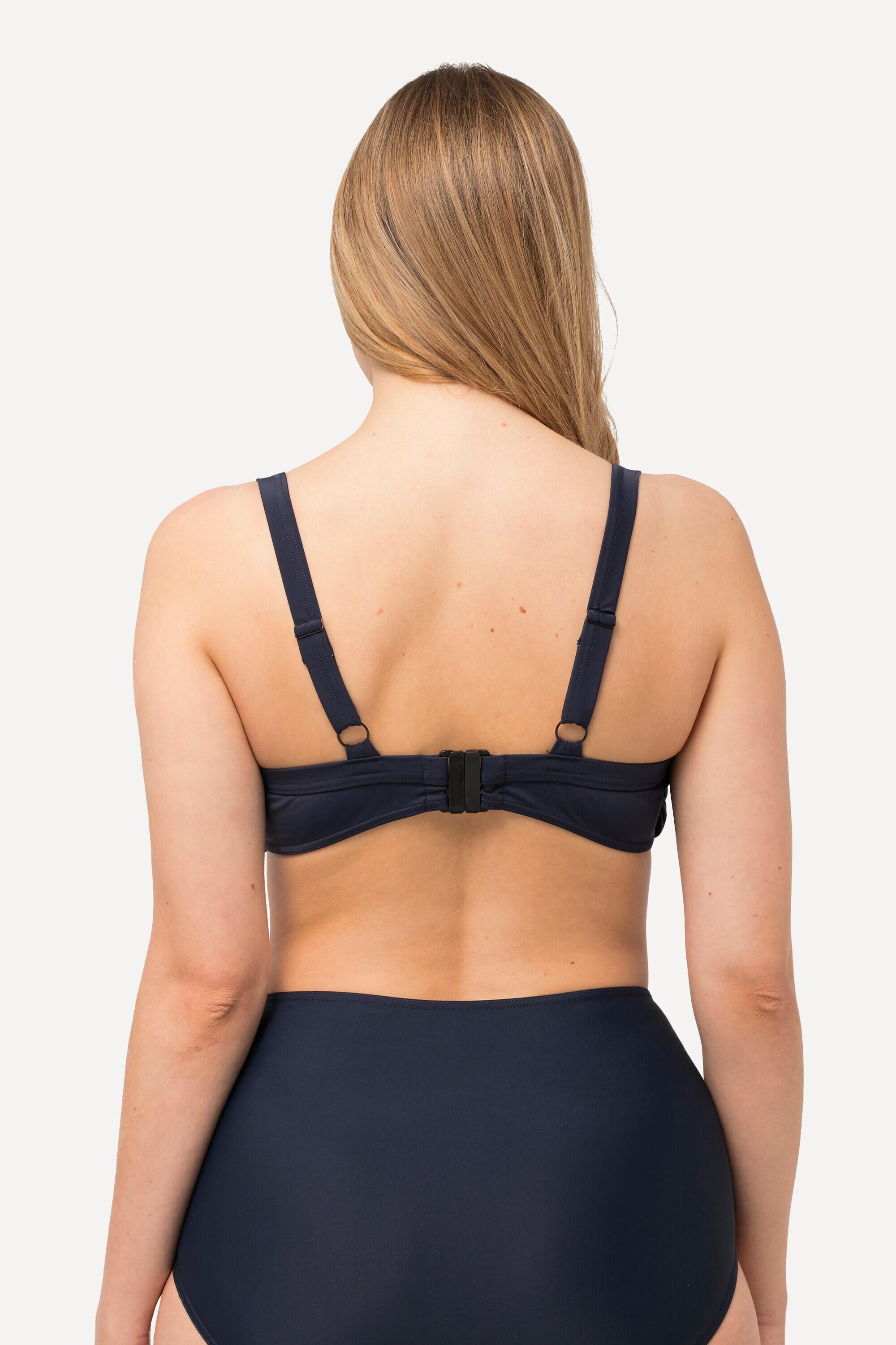 Femme Haut de bikini drapé bonnets souples bretelles réglables 2/6